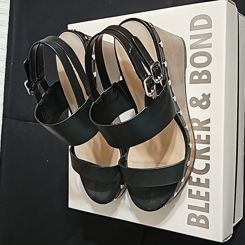 Black Wedges Size 6.5